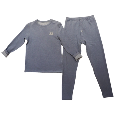 兄华羊绒蚕丝保暖内衣套装男童宝