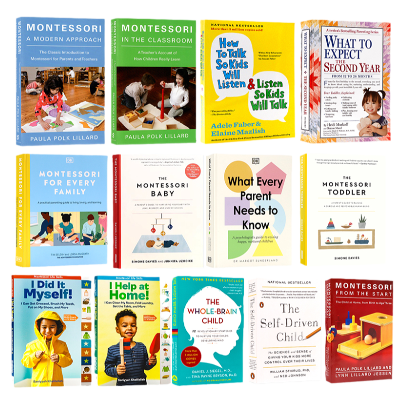 蒙台梭利英文原版 Montessori 新手父母的养育指南 全脑教养法 蒙氏教育理念蒙特梭利育儿法儿童育儿百科家庭教育早教书