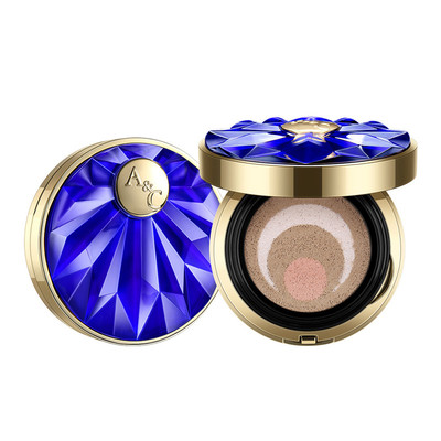 抖音同款秋蔻蓝宝石舒安精华三合一养肤贵妇气垫遮瑕不易脱妆粉底