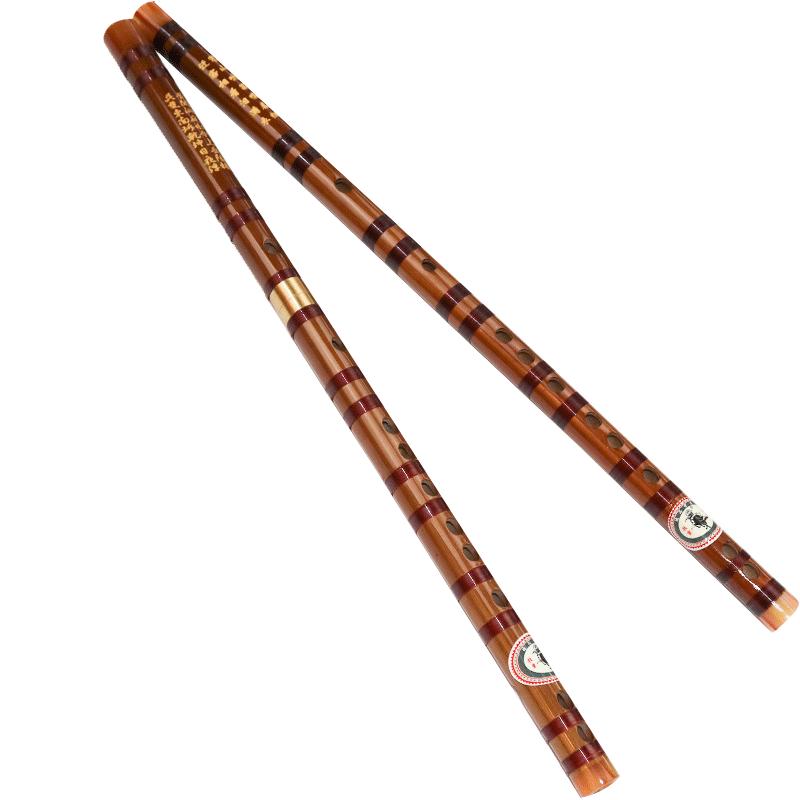 小学生长笛6孔横笛儿童成人F调C调初学者入门笛子专业演奏级竹笛