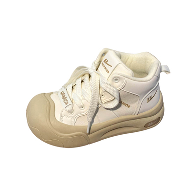 回力可爱鬼丑萌高帮加绒大头鞋女