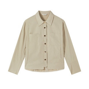 GANT/甘特新款春秋女士复古休闲翻领宽松轻薄短款通勤夹克外套