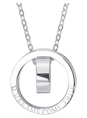 女S925银闪耀圆环锁骨项链送礼盒