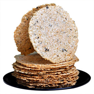 开锅香农家蒿子锅巴大别山特产非油炸野菜大米薄锅巴