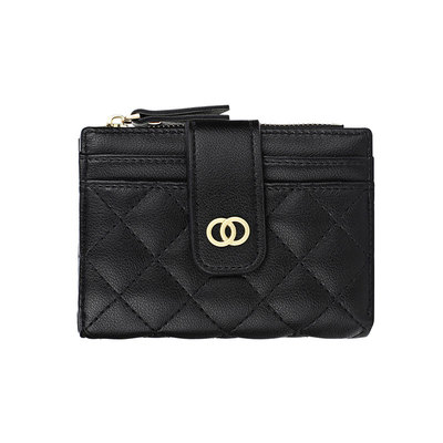 新款韩版小香风时尚钱包女士大容量短款零钱包ins风学生折叠钱夹