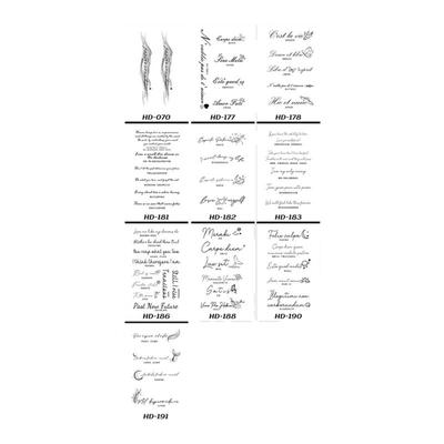 XMXP英文短句纹身贴男女防水持久