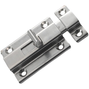 DK610按钮式弹簧插销不锈钢HFY46方形自动门栓防盗门锁工业搭扣