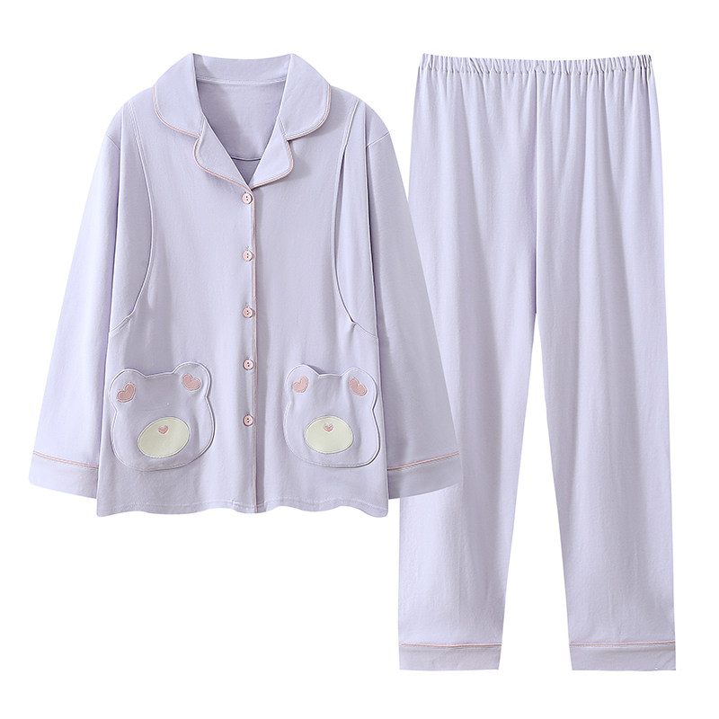 产妇月子服纯棉全棉吸汗春夏薄款