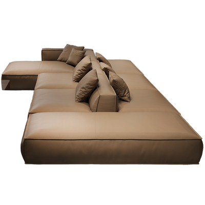 双面真皮沙发别墅大户型