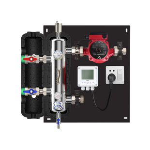 地暖混水中心家用混水器混水系统增压水泵耦合混水罐水力分压系统