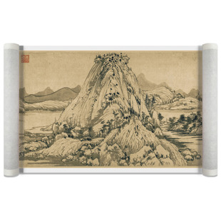 黄公望 富春山居图 古字画长卷高清复制山水墨画微喷古画临摹宣纸