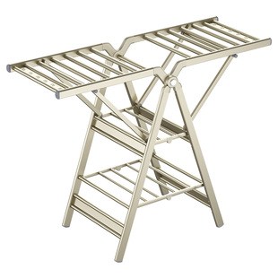 晾衣架落地折叠室内家用阳台加厚加粗户外凉杆晒被子可移动晒衣架