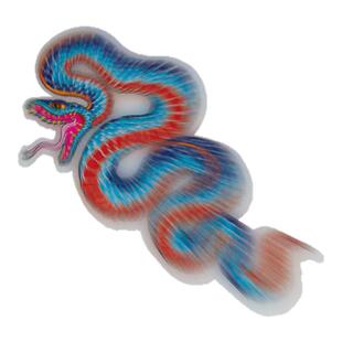 RETLPER反光车贴  可爱动物花蛇攻击震慑彩色防水电动车漆面贴纸