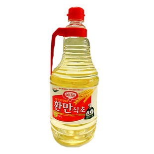 韩国原装进口 乐天黄麦醋 1.8L乐天黄曼醋 大麦醋料理寿司醋 包邮