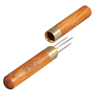 手持艾灸延长器防烫实木三叉延长针器具锥子艾条工具家用便携通用