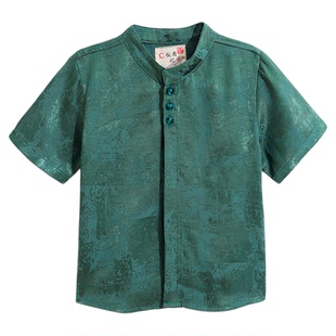 2025新款高端中国风男童汉服日常可穿夏唐装新中式周岁男宝宝礼服