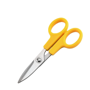 德国剪刀高硬度锋利便携式剪刀家用圆头小号加厚不锈钢精工居家办