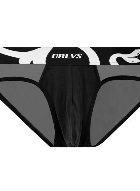 ORLVS男三角内裤莫代尔拼接网纱