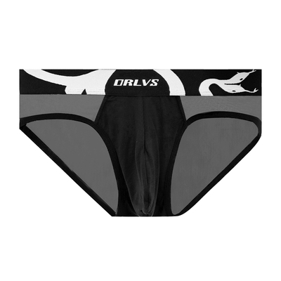 ORLVS男三角内裤莫代尔拼接网纱