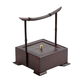 竹制竹板手提盒子竹子编制盒年货礼盒收纳盒干果盒家用装饰竹编篮