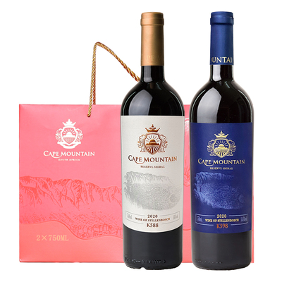 开普山红酒双支礼盒情侣套装