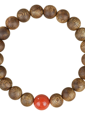 沉水级奇楠沉香南红手串男女款