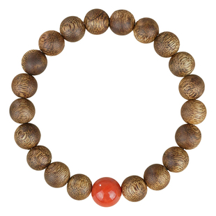 沉水级奇楠沉香手串招财转运檀木檀香南红玛瑙聚气守财手链男女款