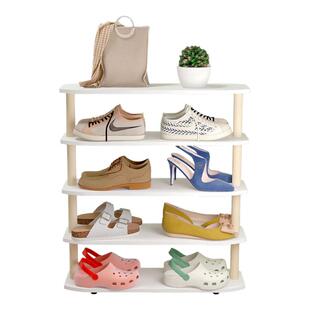 5V安美馨儿童鞋架入门20cm白宝宝鞋柜小型款窄超室内家用
