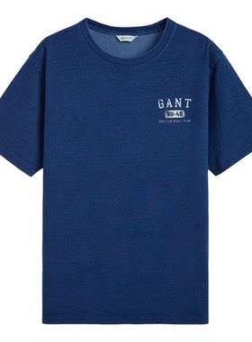 GANT/甘特男士复古休闲短袖T恤衫