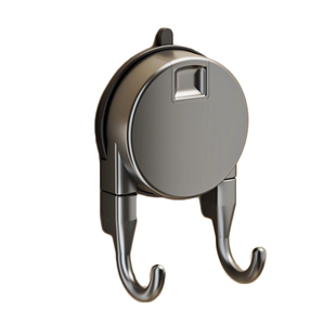 吸盘纸巾双挂钩悬挂多功能抽纸免打孔浴室卫生间门后强力承重钩子