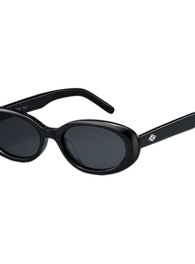 帕森设计感前卫小框太阳镜女复古椭圆防晒防紫外线墨镜男PZ12723