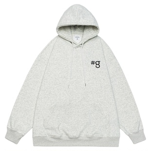GOGOSOON加绒卫衣男430g新款秋冬个性休闲连帽宽松青少年上衣Q