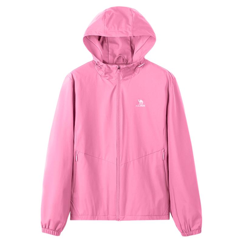骆驼三防连帽防风防水登山外套女