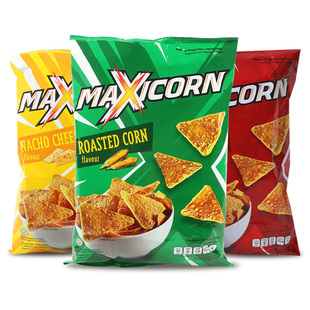 MAXICORN印尼进口玉米片芝士奶酪原味烧烤玉米脆片膨化辣味零食