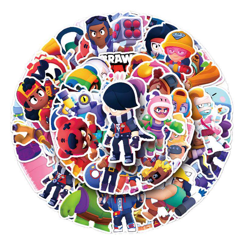 荒野乱斗贴纸BrawlStars卡通贴