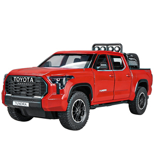丰田坦途车模1:24仿真合金皮卡越野车汽车模型儿童玩具车男孩摆件