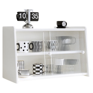 实木杯架白色桌面茶杯水杯架子餐桌台面收纳咖啡杯子餐边柜置物架