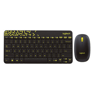 罗技mk240无线键鼠套装迷你便携办公家用电脑键盘鼠标两件套mk245