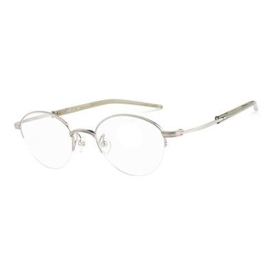 FOURNINES/999.9椭圆框钛金镜架