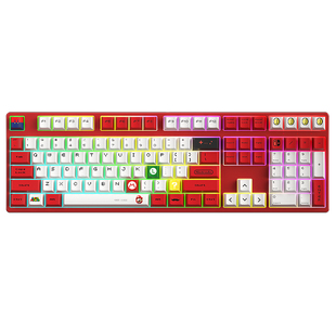 客制化108三模RGB机械键盘无线蓝牙2.4G热插拔套件PBT键帽联名款