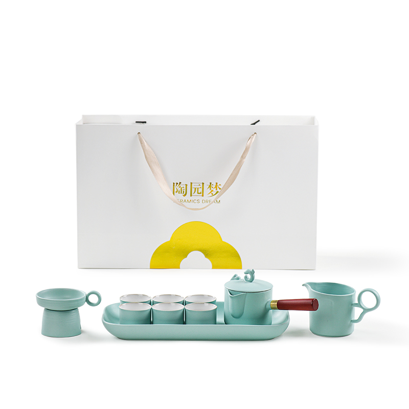 辦公室茶具套裝2025新款泡茶專用功夫茶具套裝高端輕奢陶瓷茶具套