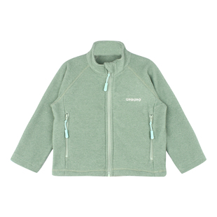 大耳象女童小标拉链外套冬季新款宝儿休闲加绒立领保暖运动上衣