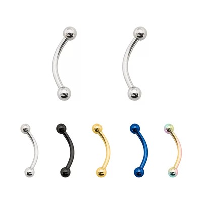 钛钢尖锥眉钉肚脐钉穿刺饰品穿孔