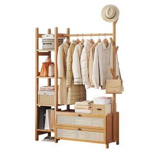 小型落地衣架办公室入户门挂衣架小型可移动卧室床边放脱下的衣服