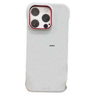 X-Level奢感皮纹系列适用于16pro 15promax 60mate70无边框手机壳百搭简约风轻奢商务手机保护壳新款