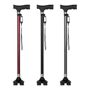 老人防滑拐杖手杖大四脚拐棍助行器轻便医用捌杖老年人走路康复