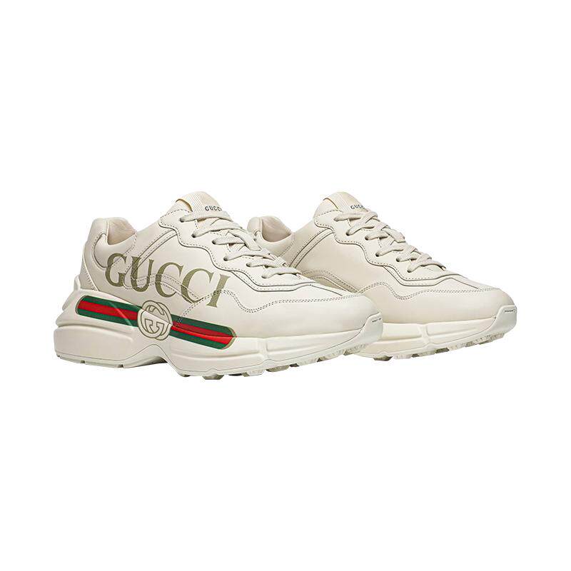 【自营】Gucci/古驰女鞋Rhyton复古Logo标识低帮老爹鞋女款休闲鞋
