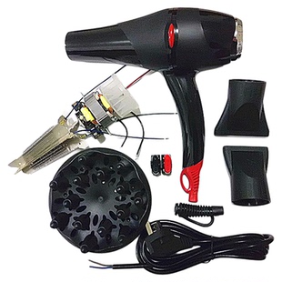 发廊大功率电吹风专用发热丝外壳高速风筒交直流电机马达全套配件