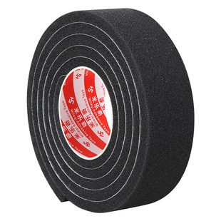 黑色柔软海绵推拉门密封条门缝防风门窗隔音神器防震泡绵密封胶条