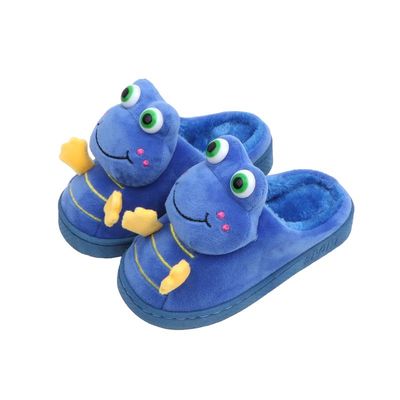 秋冬女童男童软底毛毛拖棉拖鞋